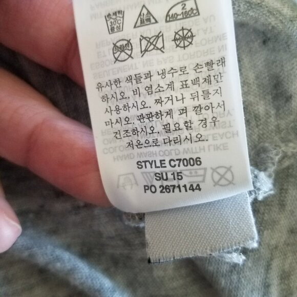 J Crew Black Label 100% Linen Tee with Aztec Embroidery and Tassels - Picture 8 of 10